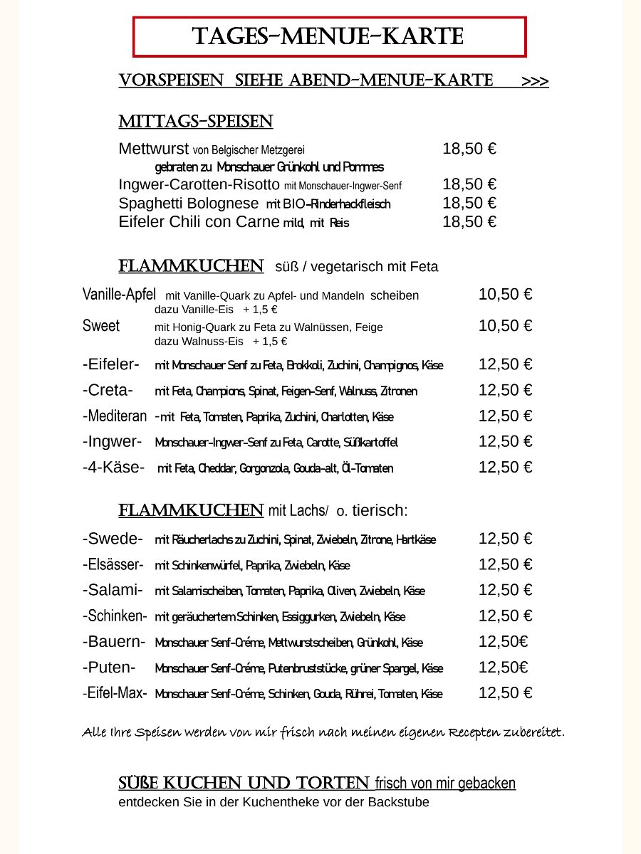 Vorschau der Karte Tages-Menü-Karte